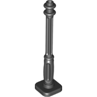 Lego sloup lampy 2x2x7, černá (6022202, 6132809)